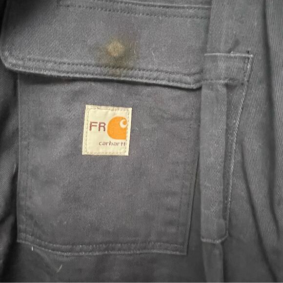Carhartt FR Coveralls Mens 60R Navy Flame Resistant Jumpsuit HRC 2 Atpv 11.2 - Picture 6 of 14